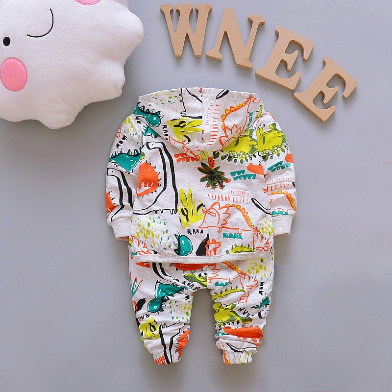 Autumn Casual Outfits Toddler Suits Coat + T-shirt + Pants